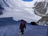 26 Jerome Ryan Climbing With The East Rongbuk Glacier And The North Col Behind On The Way To Lhakpa Ri Summit